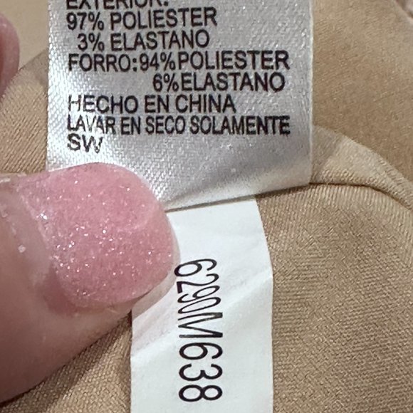 Antonio Melani Dress Mini Fit Flare Tan Lace Crochet Boho Neutral Sz 4 #6290M638 - Picture 10 of 10